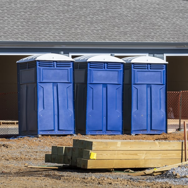 how often are the portable restrooms cleaned and serviced during a rental period in Guilderland New York